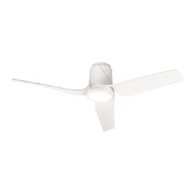 M8717  Ushuaia 30W LED Dimmable Ceiling Light With Built-In 35W DC Fan, 2700-5000K Remote & APP Control, White